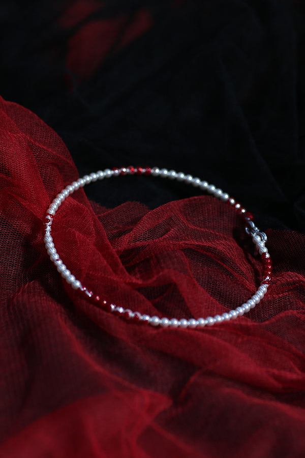 YVMIN SST19pnw Pearl Bow Necklace